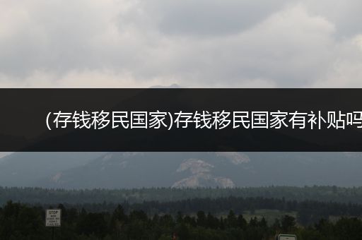 （存钱移民国家)存钱移民国家有补贴吗